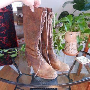 Frye Zip-Lace Baddie Boot